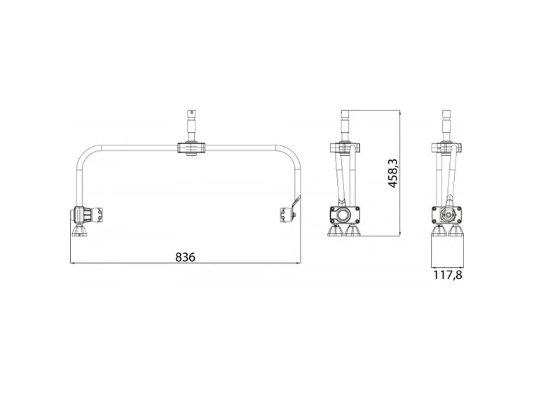 Prolights ECLPANELPOYO Pole yoke For ECPANELTWC 