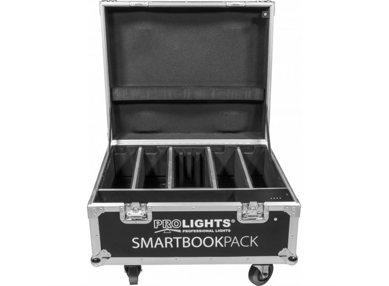Prolights FCLSMARTBOOKE Flightcase for 4stk SMARTBOOK1, m/ lader