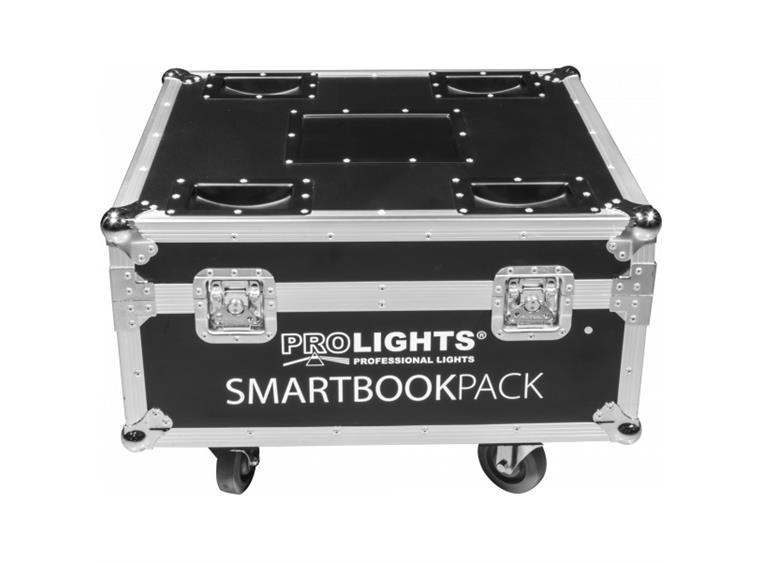 Prolights FCLSMARTBOOKE Flightcase for 4stk SMARTBOOK1, m/ lader