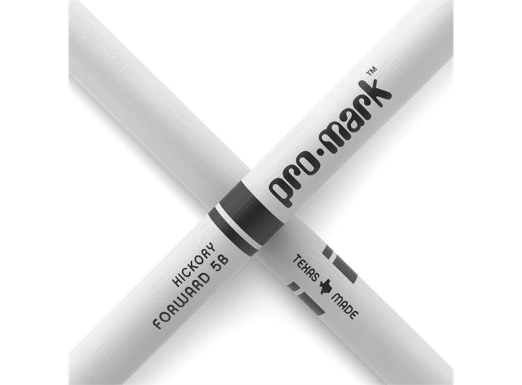 Promark TX5BW-WHITE Classic 5B Painted Stick Hickory Oval tip - White