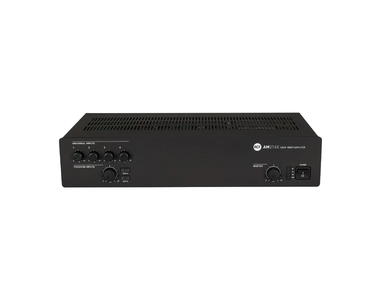 RCF AM 2160 4+2 input Forsterker/mikser 160W AC, 4 MIC-LINE, Phantom 