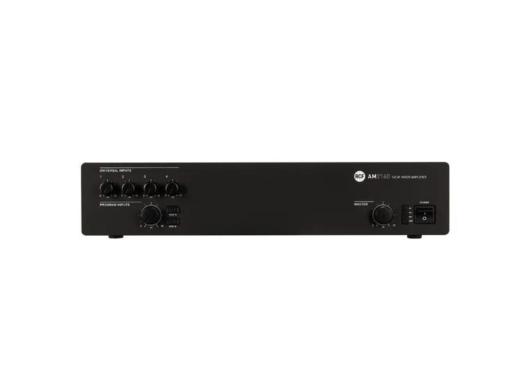 RCF AM 2160 4+2 input Forsterker/mikser 160W AC, 4 MIC-LINE, Phantom 
