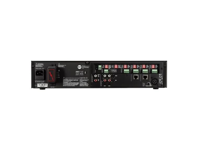 RCF AM 2160 4+2 input Forsterker/mikser 160W AC, 4 MIC-LINE, Phantom 