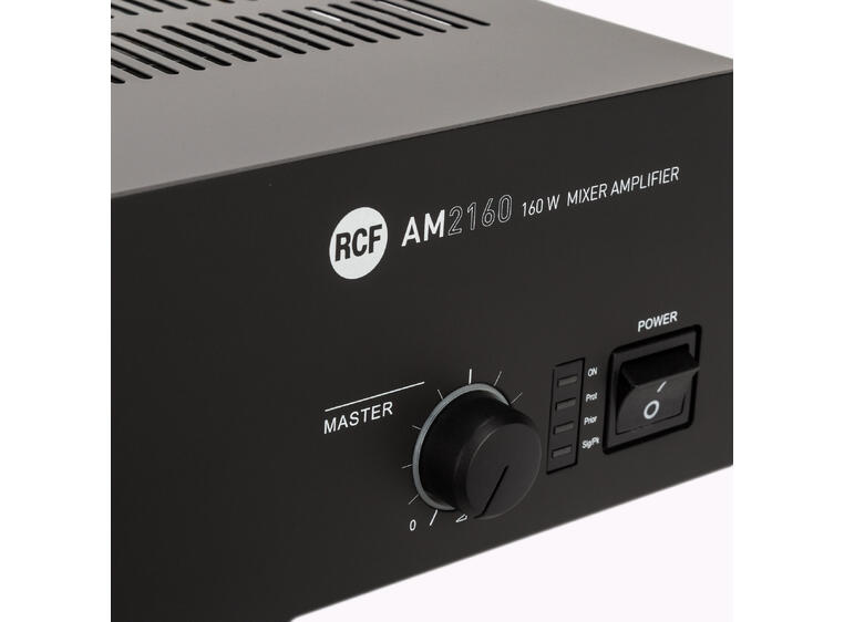 RCF AM 2160 4+2 input Forsterker/mikser 160W AC, 4 MIC-LINE, Phantom