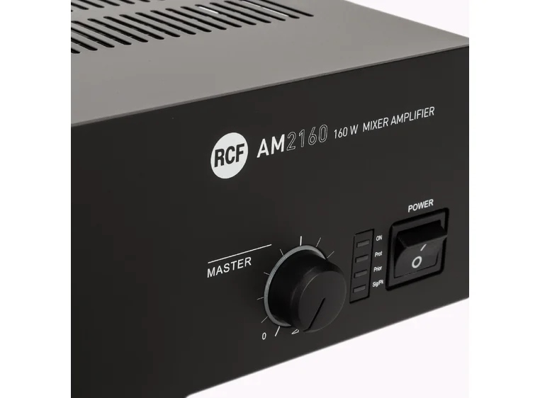RCF AM 2160 4+2 input Forsterker/mikser 160W AC, 4 MIC-LINE, Phantom 
