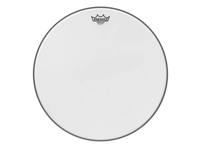 Remo BA-0818-WS- Ambassador White Suede Drumhead, 18" 