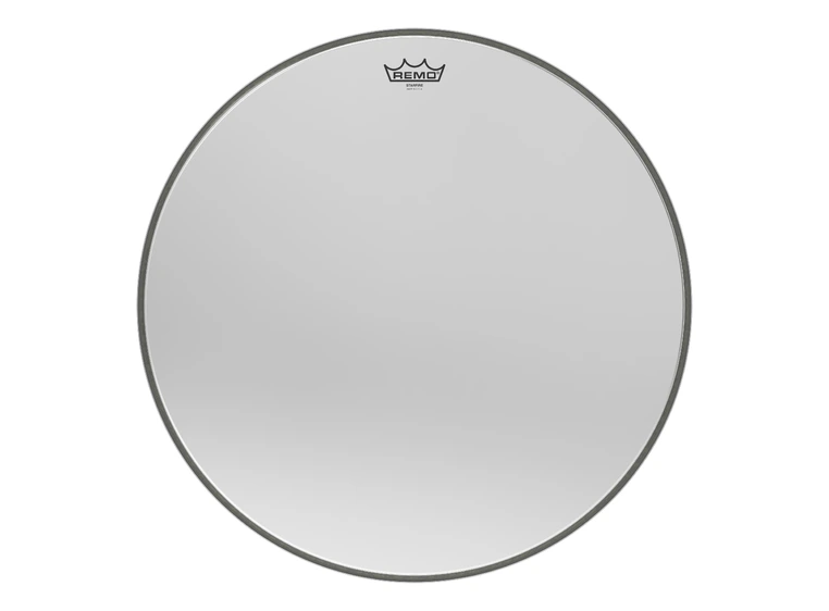 Remo CR-1022-00- Ambassador Starfire Bass Drumhead - Chrome, 22" 