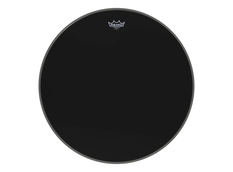 Remo ES-1023-00- Ambassador Ebony Bass Drumhead, 23" 