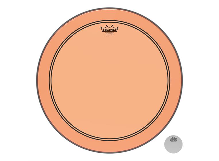 Remo P3-1318-CT-OG Powerstroke P3 Colortone Orange Bass Drumhead, 18"