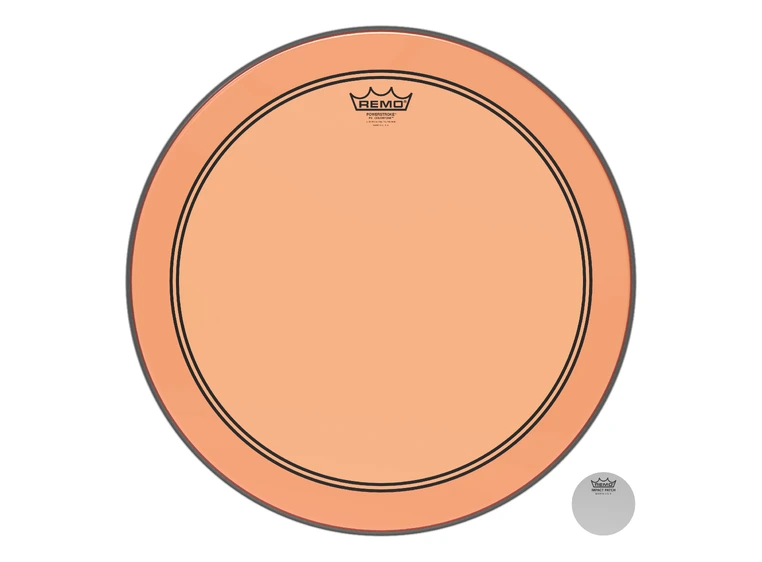 Remo P3-1318-CT-OG Powerstroke P3 Colortone Orange Bass Drumhead, 18" 