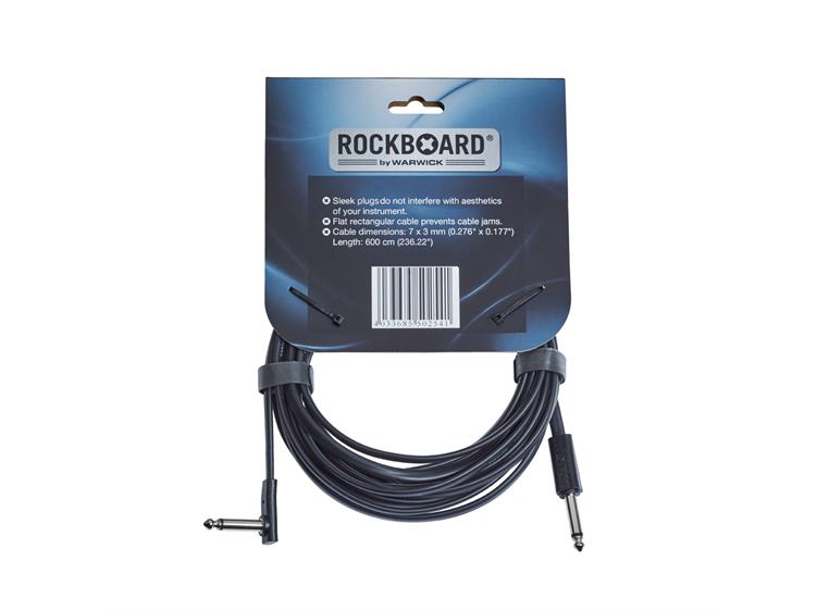 RockBoard Flat Instrument Cable, 600 cm Straight / Angled
