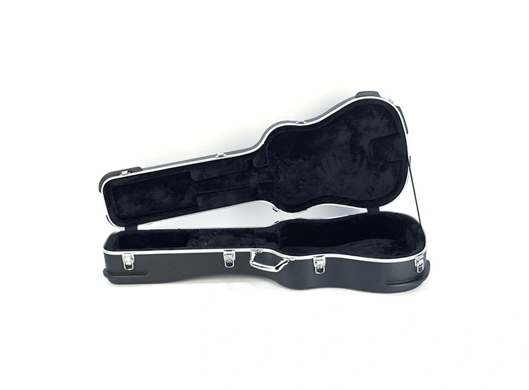 RockCase Acoustic Guitar ABS Case 12-String, Curved - Black, Premium Line 