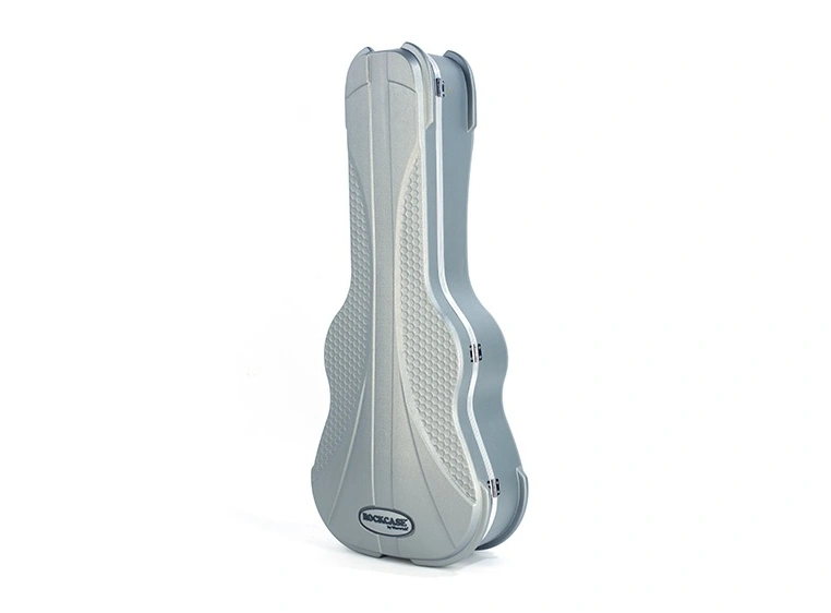 RockCase Classical Guitar ABS Case Curved - Silver, Premium Line 