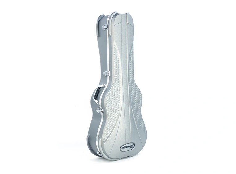 RockCase Classical Guitar ABS Case Curved - Silver, Premium Line 