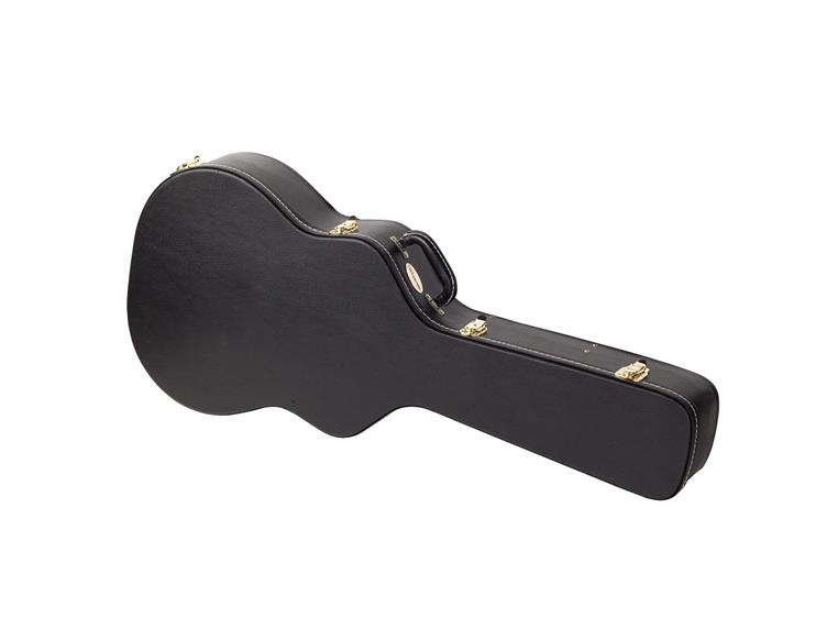 RockCase Classical Guitar Hardshell Case curved, arched Lid - Black Tolex