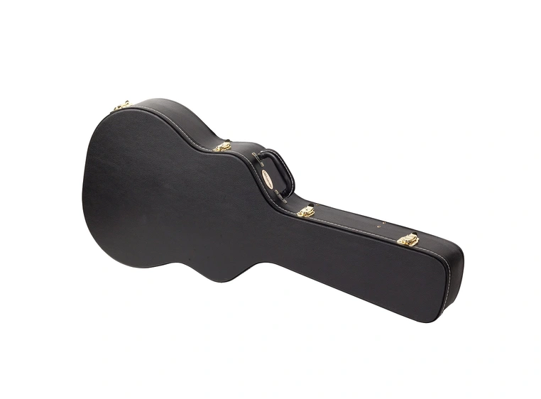 RockCase Classical Guitar Hardshell Case curved, arched Lid - Black Tolex 