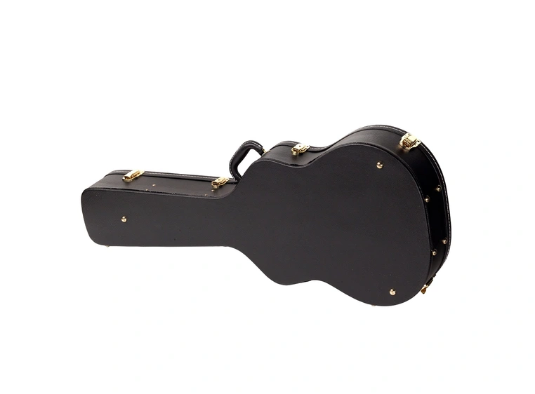 RockCase Classical Guitar Hardshell Case curved, arched Lid - Black Tolex 
