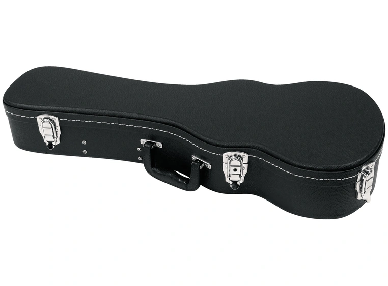 RockCase Ukulele Hardshell Case (Baritone), Curved - Black 