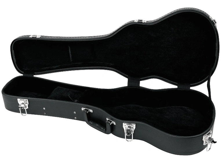RockCase Ukulele Hardshell Case (Baritone), Curved - Black 