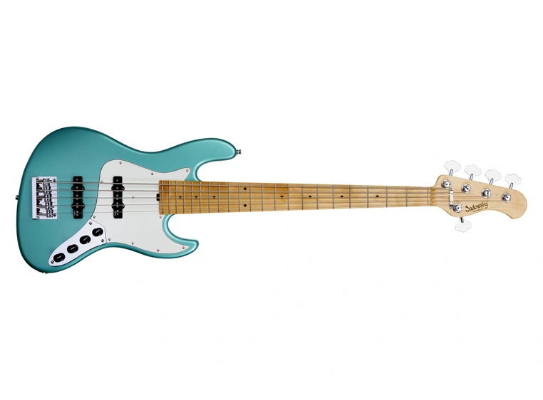 Sadowsky 21 Fret Vintage JJ Bass 5 SG MHP CH Act. 2way JJ PU OKU 