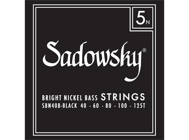 Sadowsky Black Label Bass String Set (040-125) Nickel, Taperwound - 5-String