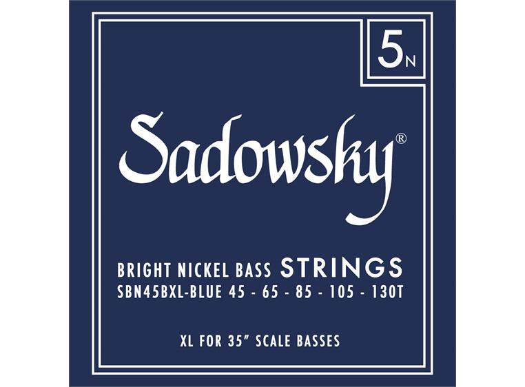 Sadowsky Blue Label Bass String Set (045-130) Nickel, Taperwound, 5-String