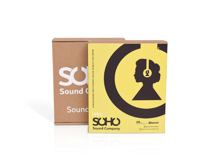 Soho 45's Hodetelefoner Sort, støyreduserende 