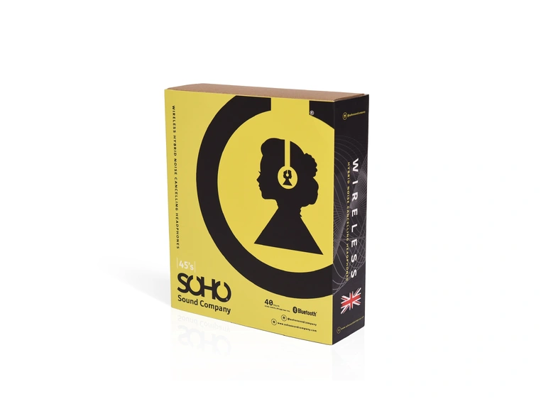 Soho 45's Hodetelefoner Sort, støyreduserende 