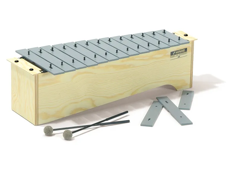 Sonor AM Alt Metallophon 16bars,c1-a2,SCH5,C-major, f#1,b=bb1,f#2 