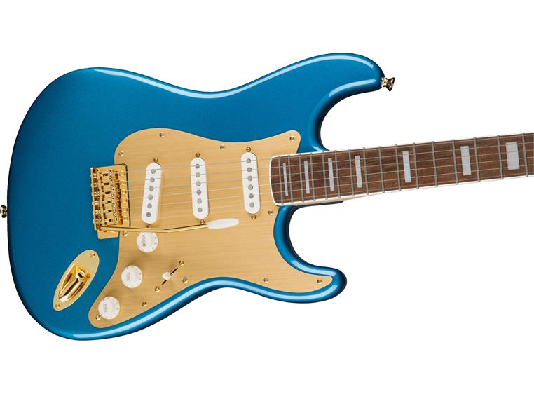 Squier 40th Ann Stratocaster Gold Edition, Lake Placid Blue