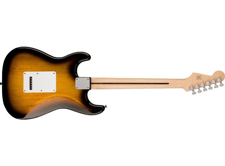 Squier Sonic Stratocaster, Maple White Pickguard, 2-Color Sunburst