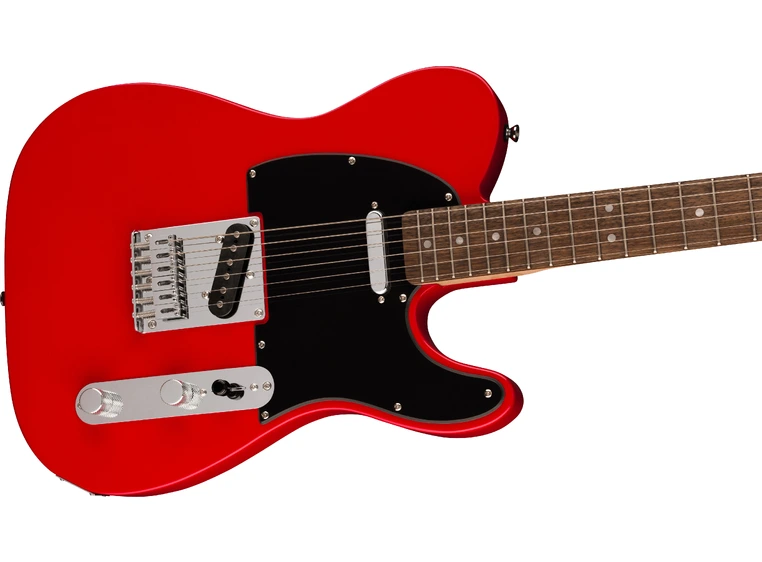 Squier Sonic Telecaster, Laurel Black Pickguard, Torino Red 