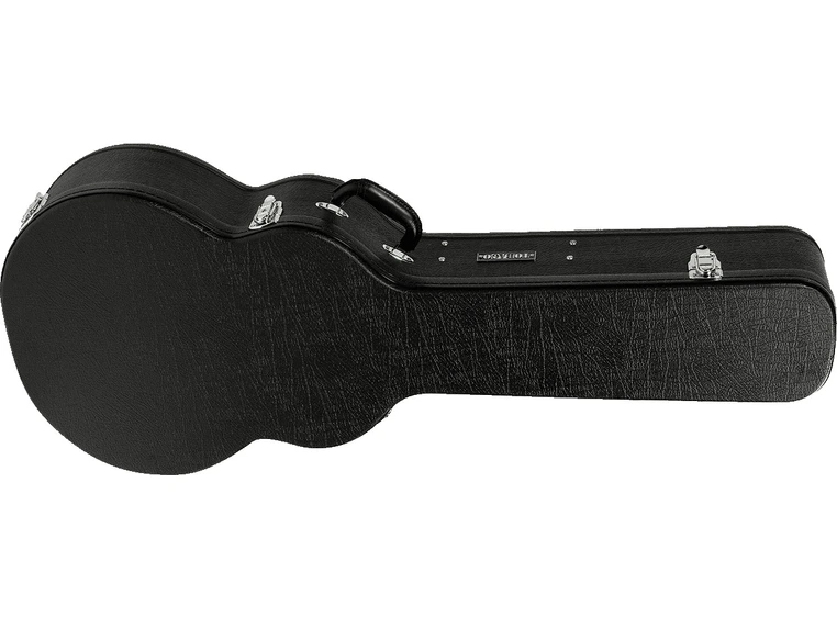 Tobago J3 Jumbo shaped case covered with black PVC, black velvet 