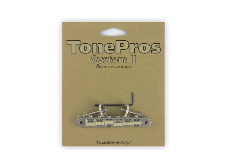TonePros AVR2G N - Tune-O-Matic Bridge (Vintage ABR-1 Replacement) - Nickel 