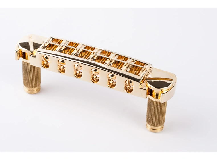 TonePros AVT2M G - Wraparound Bridge with MSPRS Locking Studs - Gold 