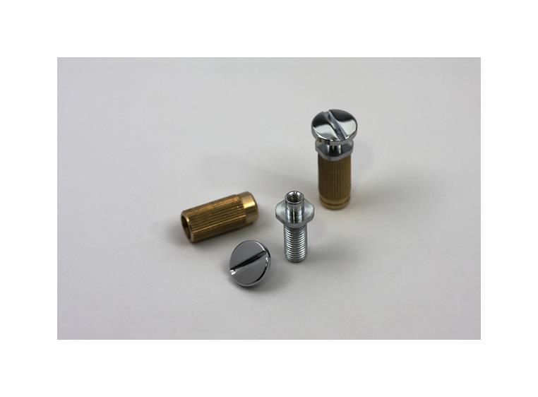 TonePros MSPRS C - Metric Brass Locking Studs (P-Style) - Chrome