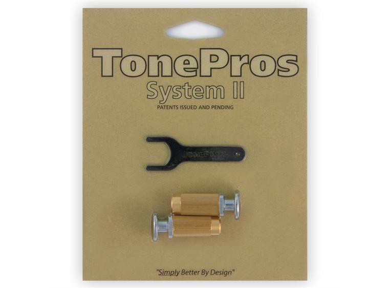 TonePros MSPRS C - Metric Brass Locking Studs (P-Style) - Chrome