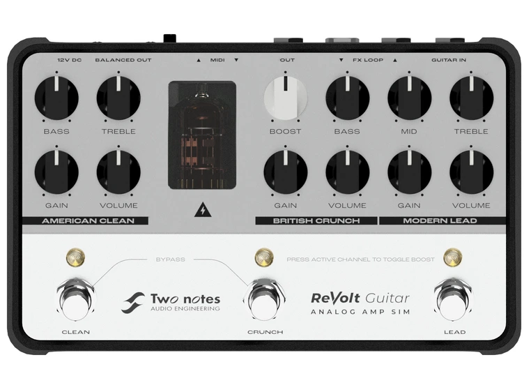 Two Notes ReVolt Gitar Rørdrevet 3 kanals gitarpreamp med DynIR 