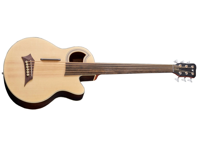 Warwick RockBass Alien Deluxe 6String,Fretless,NaturalTransparentSatin 