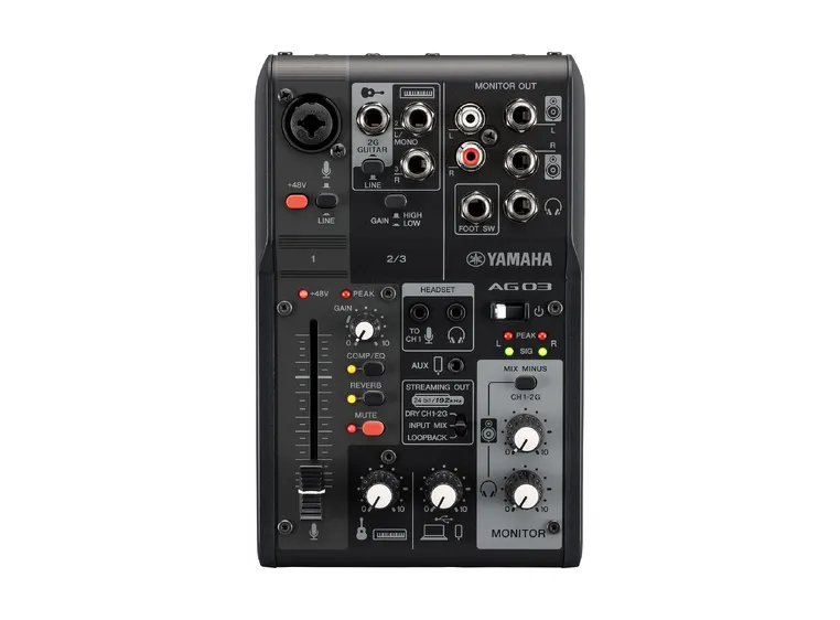 Yamaha AG03 MK2 Svart Mikser med USB 