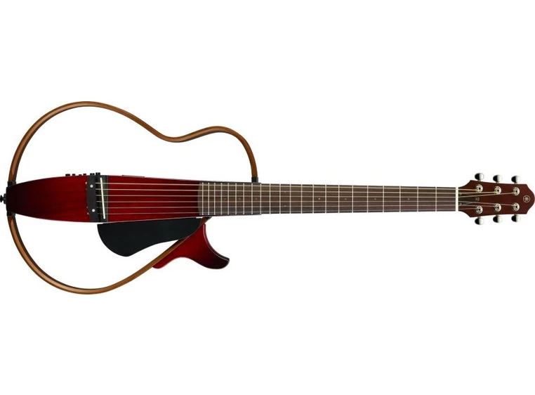 Yamaha SLG200S Steel Silent Guitar Crimson Red Burst Finish 