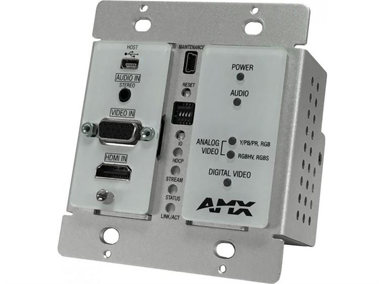 AMX NMX ENC 1115 WP WH AVOIP N1000 Encoder Wallplate, hvit