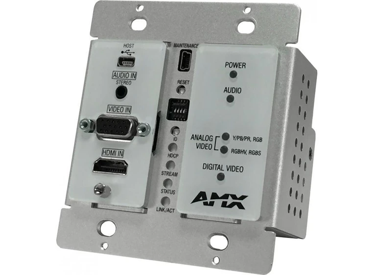 AMX NMX ENC 1115 WP WH AVOIP N1000 Encoder Wallplate, hvit 