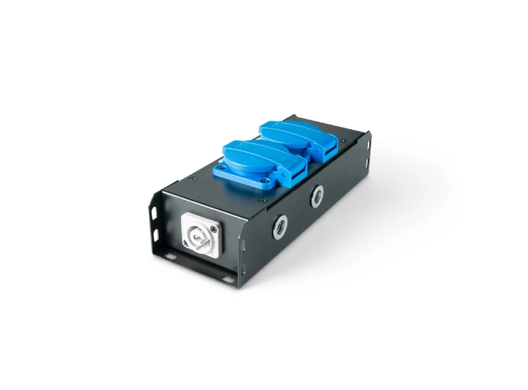 Adam Hall Accessories PRO PORT 2 P Power Strip 2 x IP54 + Power Twist I/O 