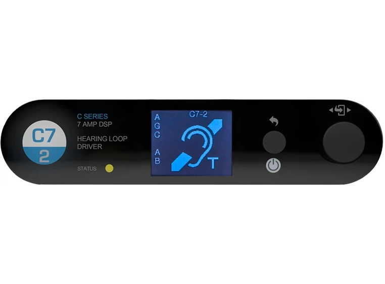 Ampetronic C7-2 Teleslynge forsterker 7A output, 2 kanaler 