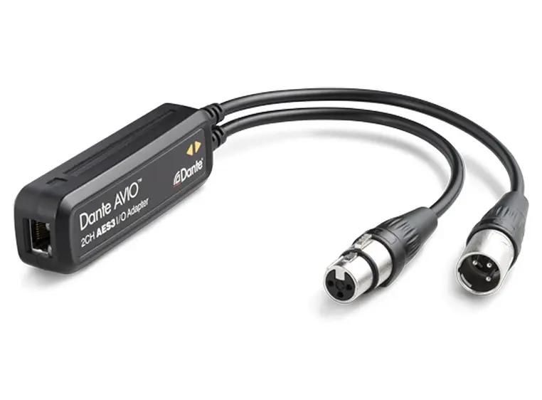 Audinate Dante AVIO AES3 IO Adapter 2x2 AES3 - DANTE konverter stereo 