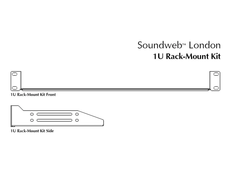 BSS rack kit for inntil 2 stk BLU-BIB / BLU-BOB 1U 