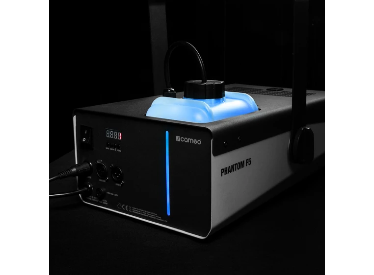 Cameo PHANTOM F5 - 1500 W High Output Fog Machine, Two-Color Tank Illumination 