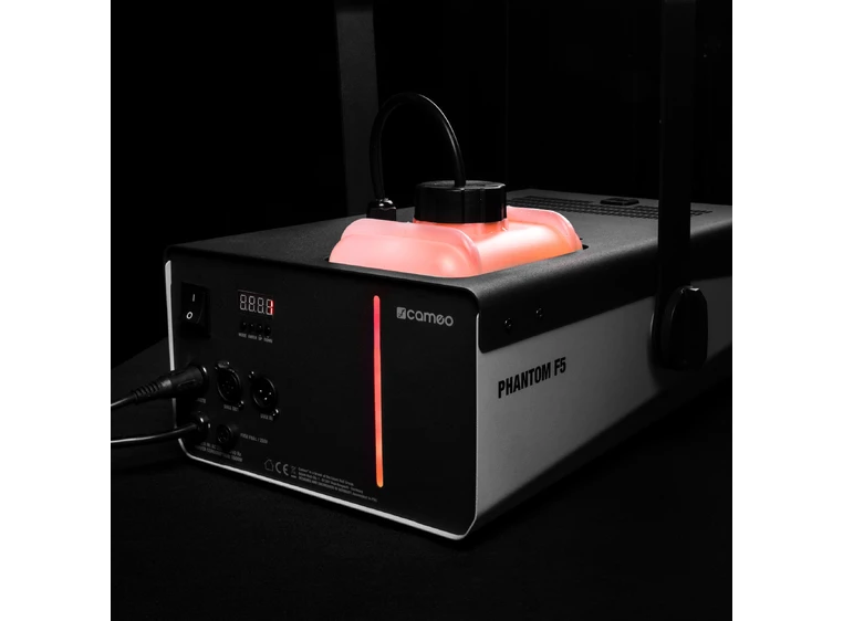 Cameo PHANTOM F5 - 1500 W High Output Fog Machine, Two-Color Tank Illumination 