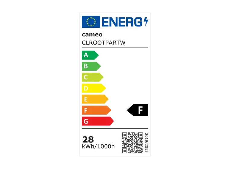 Cameo ROOT® PAR TW 7x 4W Tunable White LED PAR Spotlight 
